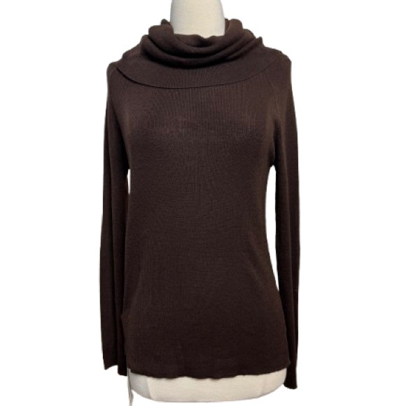 Wool-Blend cowl neck Semi-Sheer Sweater, size X-large, NWT - Picture 1 of 4